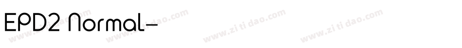 EPD2 Normal字体转换